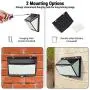 Solar Lights Outdoor 288 LED, Solar Powered Motion Sensor Security Light Outdoor with 300° Lighting Angle IP65 Waterproof Hanging Solar Light for Pathway Garden Fence Walkway (2 Pack/ 3 Modes)
