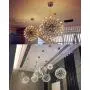 LAKIQ Modern LED Chandelier Lighting Fixture Chrome Stainless Steel Firework Shape Hanging Pendant Lights for Living Room Dining Room Restaurant Bar Cafe Hotel (19.5, White Light) LAKIQ Modern LED Chandelier Lighting Fixture Chrome Stainless Steel Firework Shape Hanging Pendant Lights for Living Room Dining Room Restaurant Bar Cafe Hotel (19.5, White Light)