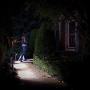 Mr. Beams MB592 Outdoor Wireless Motion Sensing 80-Lumen LED Path Lights with Ground Stakes, Dark Brown, 2-pack