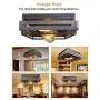 Farmhouse Ceiling Light 2 Lights Industrial Ceiling Light Farmhouse Light Fixtures Ceiling Vintage Rustic Lights Metal and Wood Square Lighting Fixture for Hallway Living Room Farmhouse Lighting