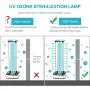 Area-with Ozone Quartz Lamp 110V 36W Light with 15s Delay Time Remote Controller Improve Home Light for Living