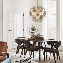 Fivess Lighting 12-Light Modern Sputnik Chandelier Gold with Bulbs, Adjustable Rods Globe Pendant Lighting Fixture for Dining Room Kitchen Island Foyer Farmhouse