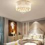 NIUYAO Modern Crystal Raindrop Silver Chandelier Lighting Flush Mount LED Ceiling Light Fixture Pendant Lamp for Dining Room Bathroom Bedroom Living-Room W16'' H12'' 295199