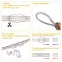 SURNIE Outdoor Rope Lights Waterproof 150ft Led Light Rope 110V 6500k Daylight White Led Strip Lights Cuttable Connectable for Deck Patio, Indoor Outside Use