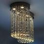 JEUNEU Modern Royal Crystal Chandelier K9 Raindrop Ceiling Light for Living Room Hotel Hallway Foyer Entry Way Stairways (S)