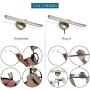 MantoLite LED Wall Light,15inch Aluminum Picture Artwork Lighting, Plug-in with Switch for Bathroom Mirror Lamp Fixture Modern Home Restaurant Bedside Wall Lamps Sconces, 3000K 11W Matte Bronze