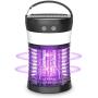 Mosquito Bug Zapper Outdoor, Aukfa Solar Mosquito Killer Lamp Insect Killer and Rechargeable Electric Fly Insect Trap with 3 Lighting Function Waterproof Portable Mosquito Trap for Indoor Camping