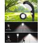 VOSONX Solar Motion Sensor Landscape Spotlights, Solar Garden Lights - Bright LED Solar Lights Outdoor with 2 Lighting Modes, Solar Landscaping Lighting for Garage Pool Patio 2 Pack Cold White