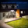 LED Security Lights, SONATA Motion Sensor LED Flood Light with 3 Adjustable Heads, 42W 4000LM 6000K IP65 Waterproof Super Bright Outdoor Light for Garage,Yard,Driveway