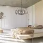 Farmhouse Wood Drum Chandelier, Cottage Burlywood Hanging Pendant Ceiling Light for Dining Room, Living Room, Foyer