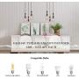 LNC A03491 Wooden Pendant Lights 3-Height Adjustable Farmhouse Chandelier for Kitchen Island and Dining Room, Square