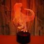 Dinosaur 3D Night Light Lamp Jurassic Tyrannosaurus T-Rex LED Lamps Baby Nursery Nightlight Kids Room Home Décor Xmas Birthday Toys Gifts 7 Color Changing