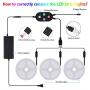 50 Feet Led Strip Lights , Gusodor Smart Led Lights for Bedroom Music Sync Rope Lights Flexible DIY Led Light Strips Color Changing with 40 Key Remote App Control Tape Led Light for Party Home