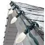 NOMA C9 LED Quick Clip Christmas Lights | Built-in Clip-On String Lights | 24 Warm White Bulbs | 16 Foot Strand 
