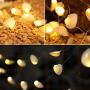 Joyathome Seashell String Lights 13.85ft 40 Warm White Led Waterproof Battery Operated Beach Themed String Lights for Bedroom Wedding Holiday Party Garden Indoor Outdoor Decorations
