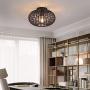 YLONG-ZS Industrial Ceiling Light Fixture Semi-Flush Mount for Dining Room, Bedroom, Cafe, Bar, Corridor, Hallway, Entryway, Passway,Bronze Finish