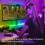 LED Strip Lights, Charkee LED Lights 50ft with Music Sync, Color Changing RGB Lights with Controller and Microphone for Bedroom, Room, Gaming, Party Decoration