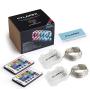 CYLAPEX 2 Set Color Changing Fairy Lights, Battery Operated Twinkle Lights with Remote, 16 Colors 50 LED on 16.4FT 4 Wires, 3AA Battery Powered String Lights for Bedroom Christmas Patio Waterproof