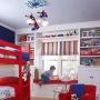 Indoor chandelier lighting LED Pendant Light Childrens Room Spider-Man Lighting 3-Light Hanging Lamp Glass Lampshade Boys Bedroom Decorative Lamp Cartoon Children Pendant Lamp Living Room Dining Room