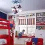 Indoor chandelier lighting LED Pendant Light Childrens Room Spider-Man Lighting 3-Light Hanging Lamp Glass Lampshade Boys Bedroom Decorative Lamp Cartoon Children Pendant Lamp Living Room Dining Room