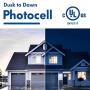 Hyperikon LED Outdoor Wall Light, 30W Frosted, Photocell Dusk to Dawn Mount Sconce, Exterior Security Lighting