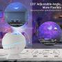 KOOVON Night Light Star Projector, 3 in 1 Galaxy Light Projector with Moon, Star, LED Moving Nebula Cloud for Kids Baby Bedroom/Game Rooms/Home Theatre, Built-in Voice Control, 120° Adjustable Angle