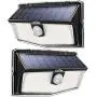 LITOM 160 LED Solar Motion Sensor Lights Outdoor, IP67 Waterproof Solar Powered Security Lights Wireless Solar Wall Lights with 3 Modes for Garden Patio Yard Deck Garage Fence Pool - Cold White 2 Pack LITOM 160 LED Solar Motion Sensor Lights Outdoor, IP67 Waterproof Solar Powered Security Lights Wireless Solar Wall Lights with 3 Modes for Garden Patio Yard Deck Garage Fence Pool - Cold White 2 Pack