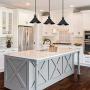 Passica Decor Mid-Century Modern 3 Light Kitchen Island Pendant Lighting Rustic Ceiling Chandelier Triple Heads Light fixtures for Foyer Dining Room Living Room Counterbar Craftsman Kitchen
