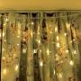 Butterfly Curtain Lights 120 LED 4.5M/14.7FT USB Powered 8 Modes Remote Window Curtain Lights with 24 Butterflies Waterproof Twinkle Lights for Bedroom Christmas Holiday Party Decoration - Warm White