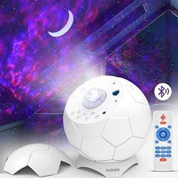 Laser Star Projector,Nebula Galaxy Projector with Moon,Soothing Aurora Effects,Bluetooth,Sound Activated,LED Night Light,Star Galaxy Light Projector for Bedroom,Party,Christmas Projector Lights Decor