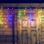 Qunlight LED Icicle Lights, 300 LEDs, 33ft, 8 Modes, Curtain Fairy Light Plug in for Indoor Outdoor, Wedding/Christmas/Halloween/Thanksgiving/Easter/Party Backdrops/Gazebo,Connectable(Multicolor)