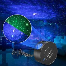 Star Projector,Night Light Projector with LED Nebula Cloud.Galaxy Star Light Projector with Bluetooth Speaker for Bedroom/Game Rooms/Home Theater/Night Light Ambiance,Remote Control