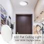 LED Ceiling Light, White Flush Mount Fixture 12 Inch 24W Daylight White Flat Modern Ceiling Lighting, 3200LM 240W Equivalent Ceiling Lamp for Bedroom, Bathroom, Kitchen, Hallway, .etc.