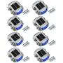 Solar Dock Light Driveway Lights Outdoor, APONUO Solar Deck Lights 8packs Pathway Lights Led Step Waterproof Outdoor Warning Step Lights for Driveway Garden Pathway Step (White) (Blue) Solar Dock Light Driveway Lights Outdoor, APONUO Solar Deck Lights 8packs Pathway Lights Led Step Waterproof Outdoor Warning Step Lights for Driveway Garden Pathway Step (White) (Blue)