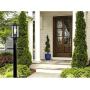 WISBEAM Outdoor Post Light, Pole Lantern, E26 Base 100W Max, Aluminum Housing Plus Glass, Wet Location Rated, ETL Qualified, Bulbs not Included