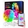LED Strip Light, RGB+White Rope Light Strip, Strip Lighting with iOS & Android App Control, Alexa & Google Assistant Support, IP65 Water Resistance, and Music-Syncing Effects for Home (16.4ft)