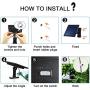 Solar Lights Outdoor, LOZAYI IP65 Waterproof Solar Lights,Remote Control 16.4Ft Cord LED Outdoor Lights Pendant Light with Adjustable Solar Panel for Garden Patio Home Lighting-Cool White