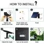 Solar Lights Outdoor, LOZAYI IP65 Waterproof Solar Lights,Remote Control 16.4Ft Cord LED Outdoor Lights Pendant Light with Adjustable Solar Panel for Garden Patio Home Lighting-Cool White