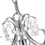 Vikashing Crystal Chandelier Lighting Mini Chrome Chandeliers 1 Light Elegant Iron Ceiling Light Fixture for Bedroom, Bathroom, Kitchen and Island Dining Room - ETL Listed