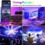 LED Strip Lights, 65.6ft/20m RGB LED Light Strips, 5050 SMD LED Color Changing Tape Light with 40-Key Remote + Bluetooth APP Controller, LED Light for Bedroom, Party Decoration