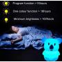 Big Size Night Lights Kid, Bedside lamp, Bedroom Light, LED Lights, Baby Nursery lamp, Break Resistant, Eye Caring, Adjustable Brightness & Color and Time setting, Touch + Remote Control - Large Koala