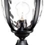 Bellagio Vintage Outdoor Post Light Black 21'' Tall Fixture Pier Mount for Deck Patio Porch - John Timberland