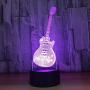 3D LED Lamps Light up for Kids Gift Living Room Guitar Shape 3D Night Light Musical Instruments Lamp 3D LED USB 3D Bedside Lamp Home Decor for Kids New Year Gift SGFG