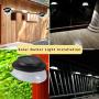 LED Gutter Lights Outdoor,SMY Upgrade Solar Gutter Lights with Adjustable Bracket, IP55 Waterproof Solar Fence Lights for Patio, Garden, Wall, Yard, Attic, Walkway (6pack, Pure White)