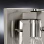 Luxury Modern Farmhouse Bathroom Vanity Light, Small Size: 8.38''H x 7''W, with Industrial Chic Style Elements, Brushed Nickel Finish, UHP2455 from The Bristol Collection by Urban Ambiance