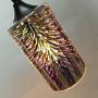 Wylolik Modern Creativity 3D Colourful Cylindrical Glass Fashion Fireworks ART Shop Decoration Lighting Led Personality Pendant Light Restaurant Chandelier Bedroom E27 Hang Lamp Dining Room Line Light