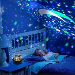 TOURACE Star Night Light for Kids, Universe Projection Romantic Projection Lamp Starry Constellation Birthday Gift Projector Lamp for Bedroom- 6 Sets of Film -The Galaxy Projectors.