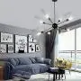 T&A 8 Lights Modern Metal Sputnik Chandelier,Mid Century Ceiling Light Fixture Industrial Style Pendant Lighting for Kitchen Living Room Dining Room(Matte Black) T&A 8 Lights Modern Metal Sputnik Chandelier,Mid Century Ceiling Light Fixture Industrial Style Pendant Lighting for Kitchen Living Room Dining Room(Matte Black)