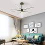 Modern LED Chandeliers,Garwarm 8-Lights Sputnik Pendant Lighting,Flush Mount Ceiling Hanging Lamp Fixture for Bedroom Livingroom Dinning Room,Black+Gold