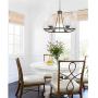 TODOLUZ 24.8'' Large Farmhouse Wagon Wheel Chandelier Oil Rubbed Bronze, 6 Lights Industrial Island Pendant Lighting for Dining Room Bedroom Foyer